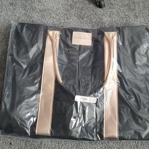 Victoria's Secret black & rose gold tote NWT